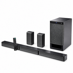 Hisense AX5100Q 580W 5.1CH SOUNDBAR SYSTEM DOLBY ATMOS DOLBY DIGITAL AUDIO DEEP BASS BLAST WIRELESS SOUND BAR BLUETOOTH HDMI Wireless Subwoofer system DOLBY ATMOS & DTS:X Hisense Speaker SOUND SYSTEM