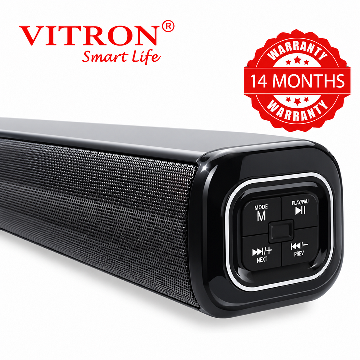 Vitron V52SB-2.1CH 8000W Soundbar System Bluetooth speaker system sound bar music system Vitronsound bar 5.25inch subwoofer system SUPERB SOUND BAR SUPER Deep Bass System with REMOTE CONTROL &FM RADIO