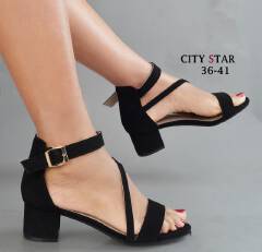 Women Ladies Elegant Block Heel Sandals Open Toe Ankle Strap Party Office Heels Sizes 36–41