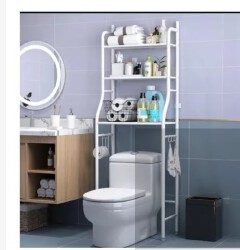 HomeMate 3 Layer Over The Toilet Rack Organizer With Guardrail Bathroom Organizer Free Standing Space Saver Stands Rack For Toilet Bathroom Accessories TRK01HomeMate 3 Layer Over The Toilet Rack Organ