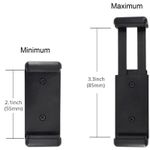 Universal Cellphone Tripod Mount Adapter Clip – 1/4" Thread Adjustable Smartphone Holder for Tripods, Monopods & Selfie Sticks