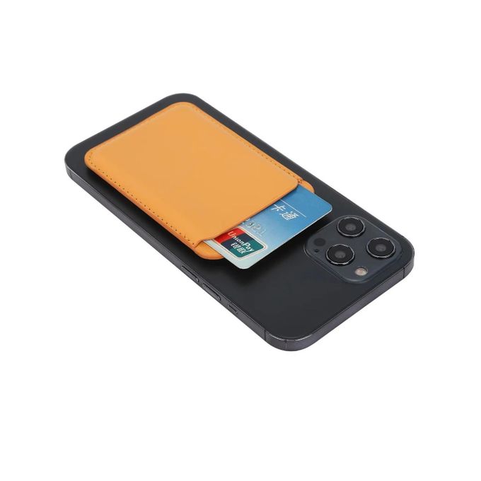 Magnetic Wallet Card Holder for iPhone – MagSafe Compatible Leather Phone Wallet