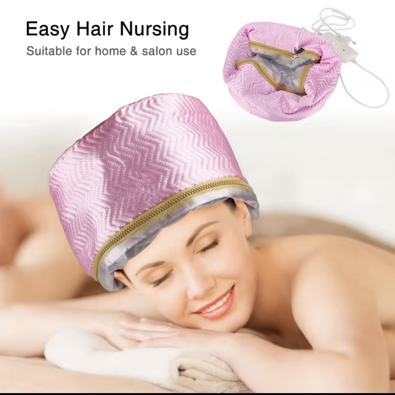 Electric Hair Steamer Cap – Deep Conditioning & Heat Treatment Thermal Thermal Cap