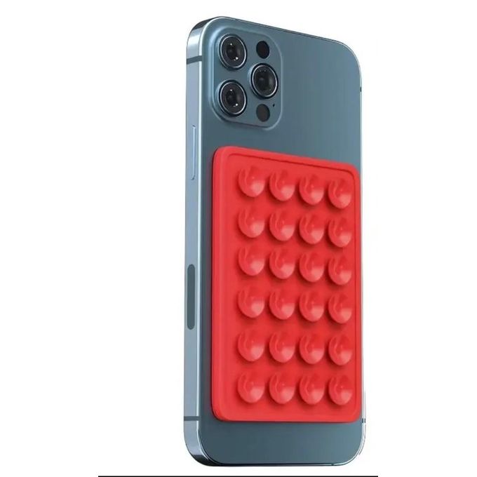 Sticky Suction Phone Grip Mount for Content Creators | Hands-Free Silicone Phone Holder Pad for TikTok, Instagram Reels, Selfies & Filming | Works with iPhone & Android