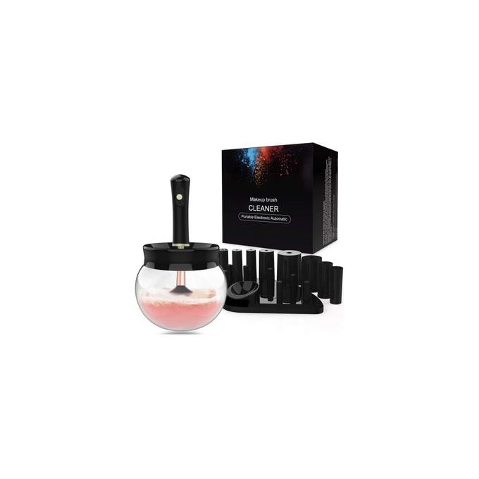 Portable Automatic Makeup Brush Cleaner Set – Fast Electric Spinner & Quick Dryer for All Brush Sizes