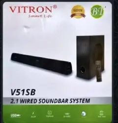 Vitron V51SB Soundbar The sub-woofer gives you the best quality sound in a neat, compact unit.