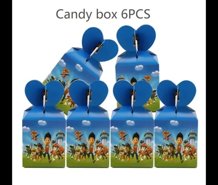 PAW PATROL 6 PIECES SNACKS BOXES