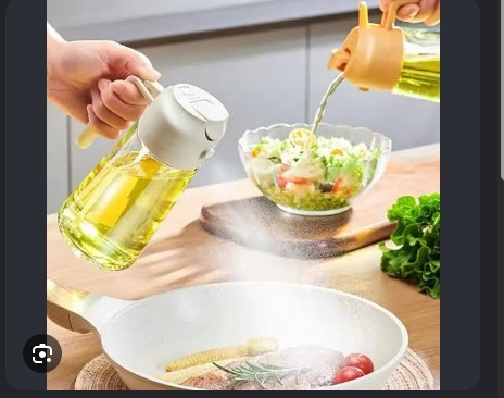 🍒2 in 1 Oil Jar Sprayer & Dispenser 600ml – Premium Kitchen Oil Control Bottle🩸🩸modern kitchen essential designed for precision, convenience, and healthier cooking habits. Whether you are frying, g