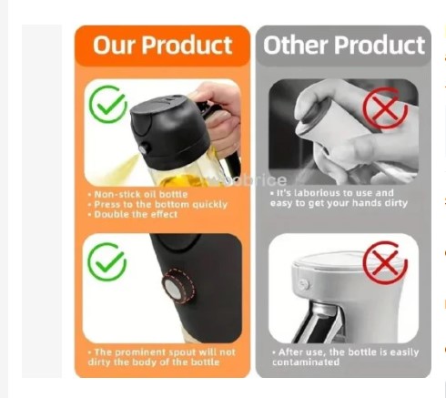 🍒2 in 1 Oil Jar Sprayer & Dispenser 600ml – Premium Kitchen Oil Control Bottle🩸🩸modern kitchen essential designed for precision, convenience, and healthier cooking habits. Whether you are frying, g