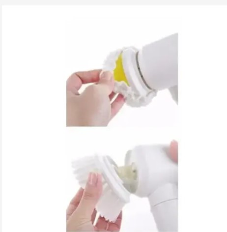 Multi-Functional Electric Cleaning Brush 5 in 1 Magic Power Scrubber Household Cleaning Tools Spin Scrubber with Buffer Polisher, for Bathroom, Shower, Tub, Kitchen Floor Electric Spin Scrubber 5.0
