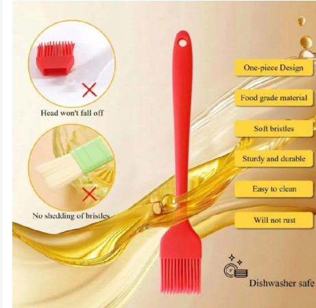 Food-Grade Silicone Basting Brush Heat-Resistant Kitchen Basting Brush Pastry Brush Grill Brush Cooking Brush Oil Pastry cake baking cooking kitchen toolFood-Grade Silicone Basting Brush Heat-Resistan