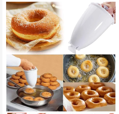 Manual donut maker dispenserPlastic Donut Maker Waffle Molds Kitchen Accessory Bakeware Doughnut Maker Cake Mold Biscuit Cookies Diy Baking Tool Donut Making Mold Press Creative DIY Baking Tools Do