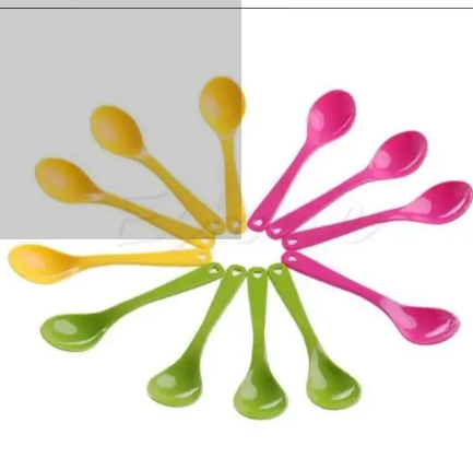 DEAL MOTO MOTO!!! BPA Free plastic. 12 pcs high quality kitchen Portable coloured baby spoons