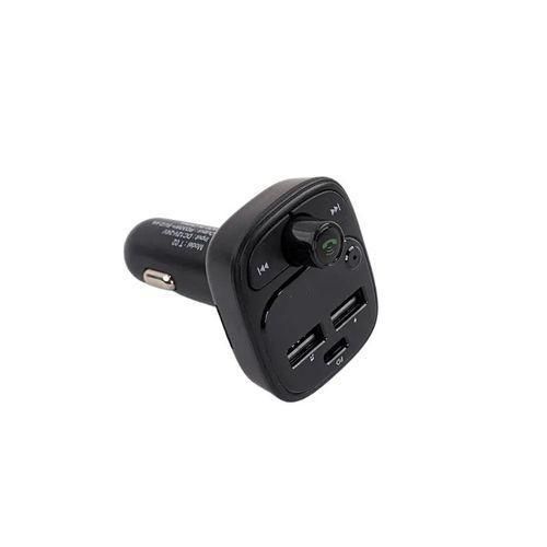 Amaya ACC T02 FM Transmitter Car MP3 Player & Bluetooth Car Adapter, Wireless Audio Receiver, USB Car Charger, Hands-Free Calling, Music Streaming & Phone Charging for Vehicles