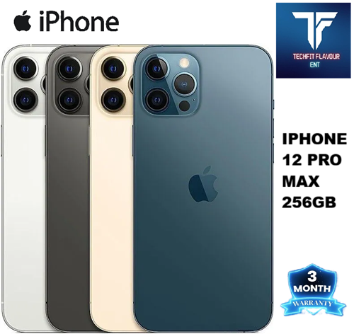 iPhone 12 Pro Max 256GB + 6GB RAM 5G 6.7'' Super Retina XDR OLED Display 3687mAh Battery20W Fast Charging &15W MagSafe Wireless Charging Triple 12MP Main EX-UK 3 MONTHS WARRANTY.