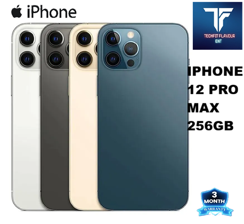 iPhone 12 Pro Max 256GB + 6GB RAM 5G 6.7'' Super Retina XDR OLED Display 3687mAh Battery20W Fast Charging &15W MagSafe Wireless Charging Triple 12MP Main EX-UK 3 MONTHS WARRANTY.