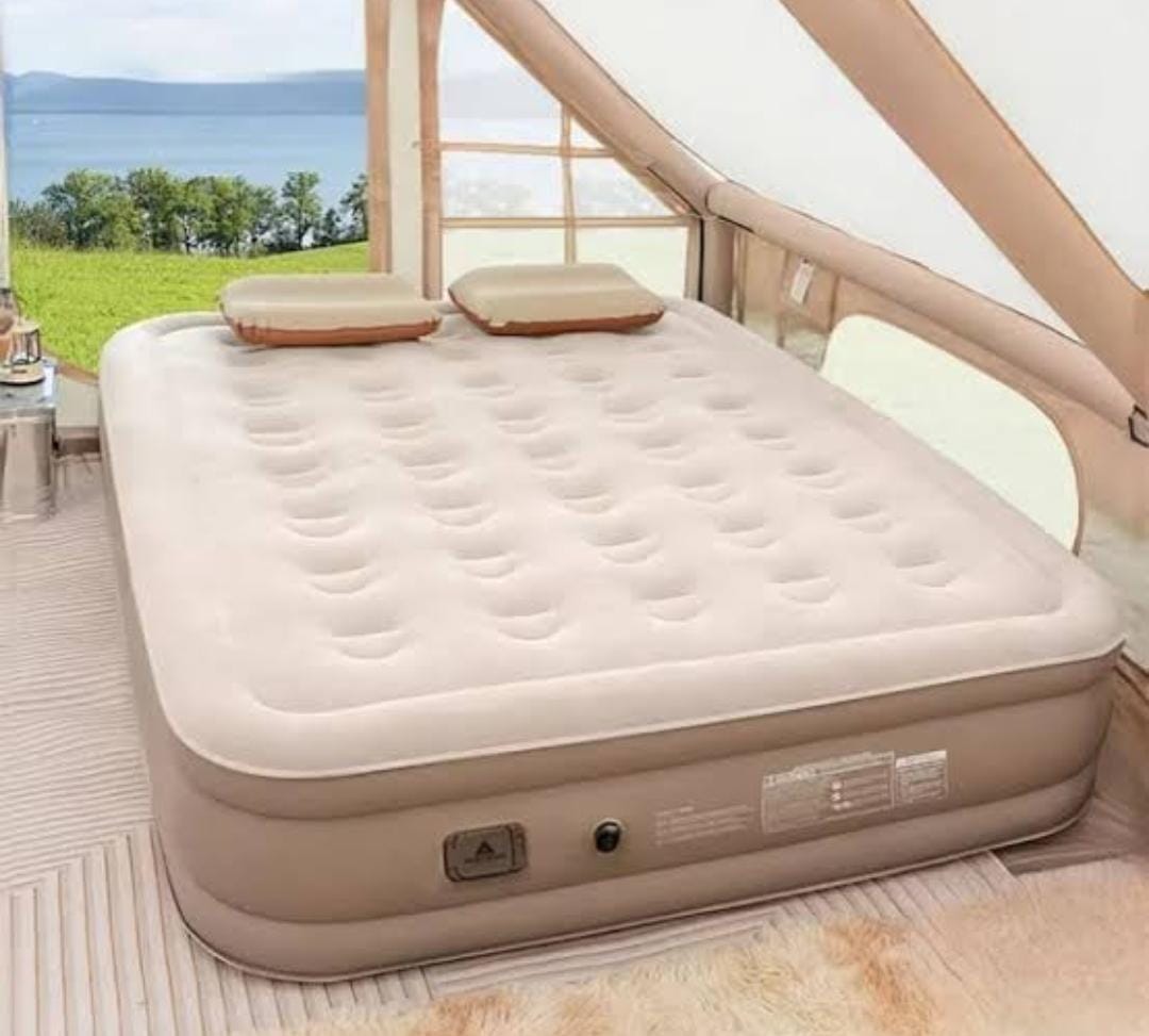 Rechargeable Self-Inflating Air Bed Mattress with Built-In Pump + 2 Pillows

Enjoy comfortable sleeping and convenient setup with this rechargeable self-inflating air bed mattress. Designed with a rec