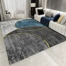 Luxury Modern 3D Visual Effects Soft Velvet Living Room Area Carpet 7x10 Feet, Premium Anti-Slip Large Floor Rug with Elegant Geometric Pattern for Bedroom, Dining Space and Contemporary Home Decor