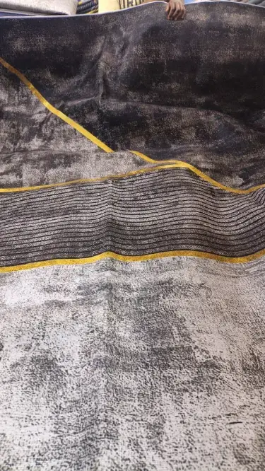 Luxury Modern 3D Visual Effects Soft Velvet Living Room Area Carpet 7x10 Feet, Premium Anti-Slip Large Floor Rug with Elegant Geometric Pattern for Bedroom, Dining Space and Contemporary Home Decor