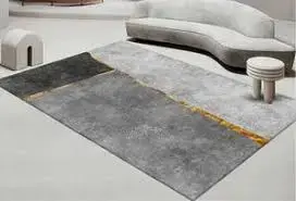 Luxury Modern 3D Visual Effects Soft Velvet Living Room Area Carpet 7x10 Feet, Premium Anti-Slip Large Floor Rug with Elegant Geometric Pattern for Bedroom, Dining Space and Contemporary Home Decor