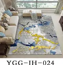 Luxury Modern 3D Visual Effects Soft Velvet Living Room Area Carpet 7x10 Feet, Premium Anti-Slip Large Floor Rug with Elegant Geometric Pattern for Bedroom, Dining Space and Contemporary Home Decor