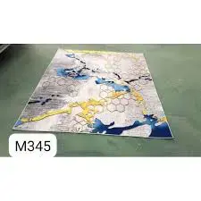Luxury Modern 3D Visual Effects Soft Velvet Living Room Area Carpet 7x10 Feet, Premium Anti-Slip Large Floor Rug with Elegant Geometric Pattern for Bedroom, Dining Space and Contemporary Home Decor