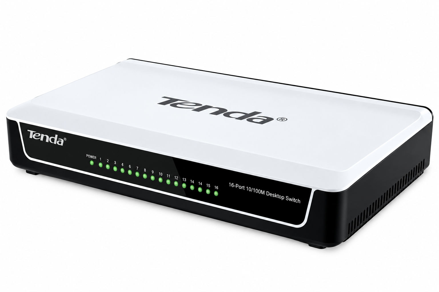 Tenda S16 16-Port 10/100Mbps Ethernet Switch – Unmanaged Desktop Network Switch