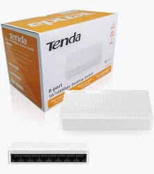 Tenda S108 8-Port 10/100Mbps Ethernet Switch – Unmanaged Desktop Network Switch