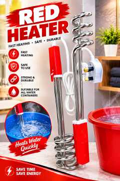 Water heater Fast Heating  Quickly heats water for everyday use. Durable Heating Coil  Designed for repeated use. Stainless Steel Coil  Resists corrosion and provides efficient heating. Easy to Use