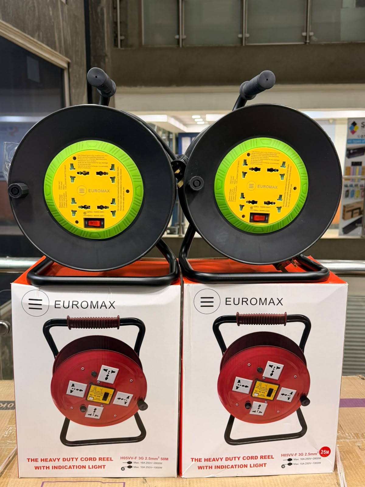 Euromax Extension Reel Cable 2.5mm² 3-Core