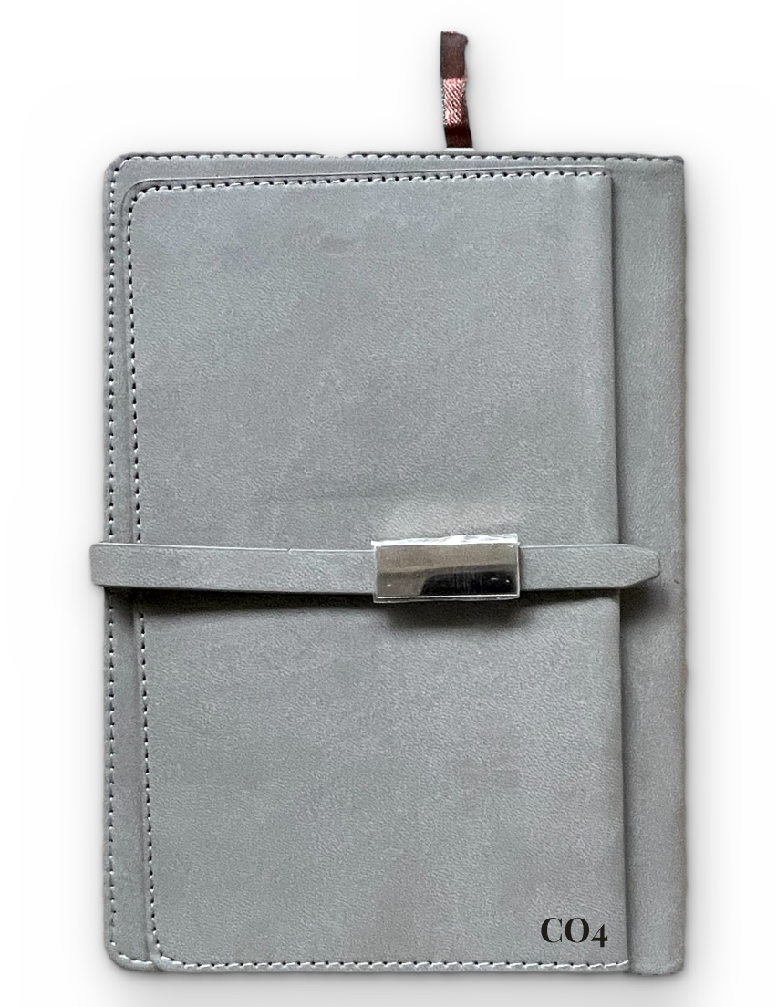 C04 Premium PU Leather Notebook with Strap Closure – A5 Journal