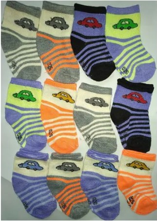VERY ESSENTIAL AND COST EFFECTIVE  !!!6 Pairs/lot Baby Socks 0-12 Months Assorted