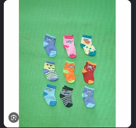 12 Pairs/lot Baby Socks 0-12 Months Assorted colours