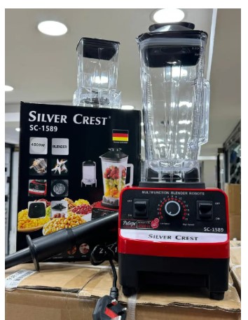 Silver crest commercial 2 in 1 blenders. It comes with speed regulation and is great for multipurpose use including grinding coffee beans and spices and meat as well.