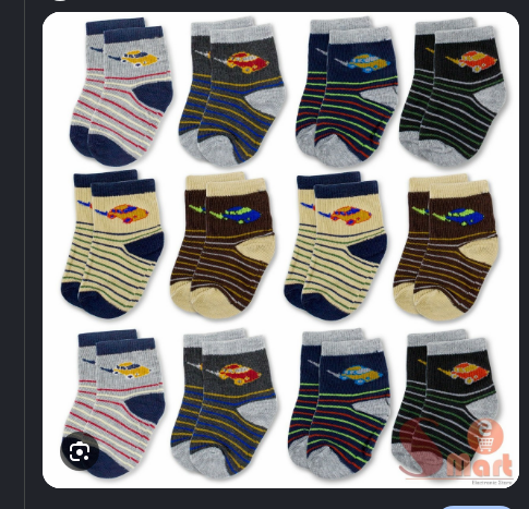 12 Pairs/lot Baby Socks 0-12 Months Assorted colours