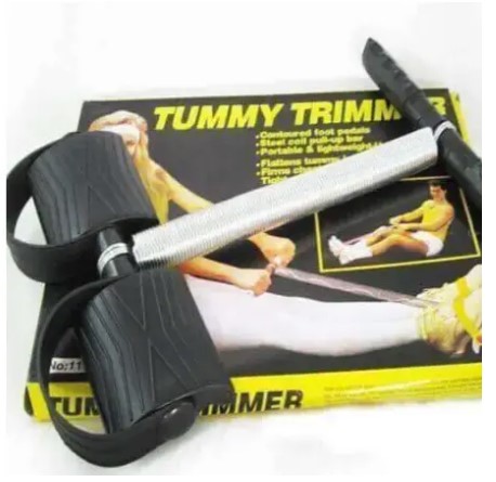 ON OFFER !!!IT GIVES THE DESIRED BODY SHAPE Tummy Spring Tummy Trimmer And Fitness Tension Rope Trainer Resistance Band, Abdomen Waist Arm Leg Stretching Pedal Sit-Up Tension Rope, Spring S