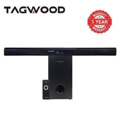 TAGWOOD 12000W 2.1CH Multimedia Bluetooth Woofer Speaker System Subwoofer Soundbar BT/USB/SD/FM AC/DC System Soundbar with Remote Control S2 Speaker bass