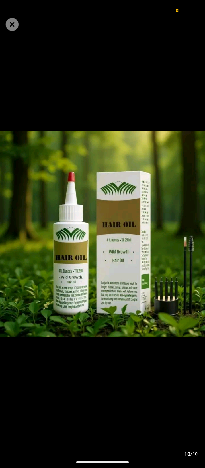 Wild Growth Hair Oil 118ml – Hair Growth & Strengthening Oil for Hair, Scalp, Edges, Eyebrows & Beard