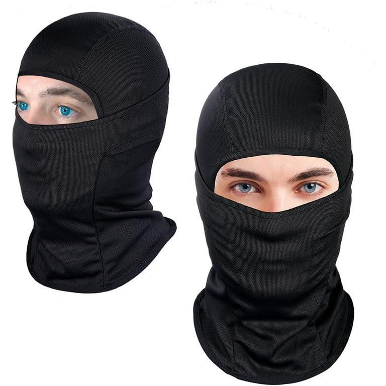 Unisex Balaclava Face Cover – Black Stretch Head Mask for Outdoor Wear