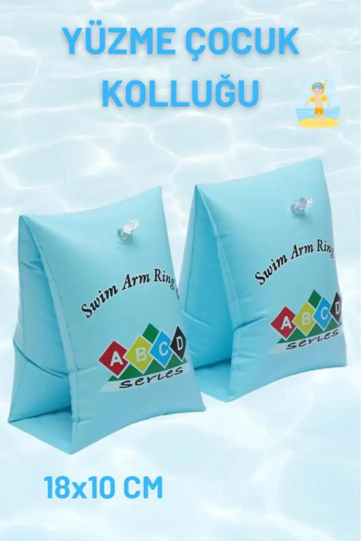Arm Floaties for Kids,Swim Trainer Floaties,PVC Arm Floaties Inflatable Swim Arm Bands Floater Sleeves Children's Swimming Ring