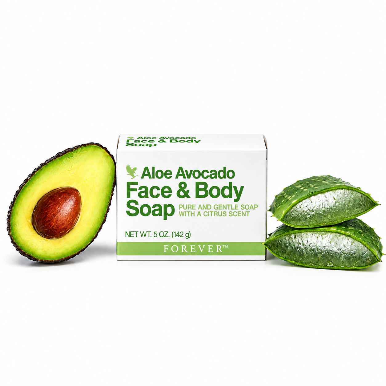 Forever Aloe Vera Avocado Face & Body Soap