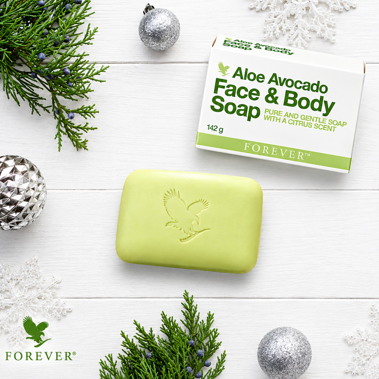 Forever Aloe Vera Avocado Face & Body Soap