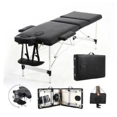 Portable Massage Bed 3 Fold Foldable Massage Table Aluminium Massage Bed Massage Table