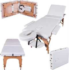 Portable Foldable 3 Fold Massage Bed Home patient Bed Facial Steaming Bed Tattoo Bed Beach Bed
