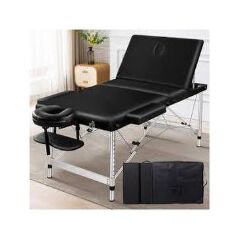 Portable Massage Bed 3 Fold Foldable Massage Table Aluminium Massage Bed Massage Table