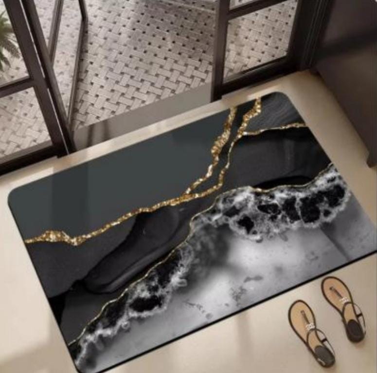 *New arrival🫐🛝*🏸Thick Rubber base antislip bathroom mat size 38x58cm now available