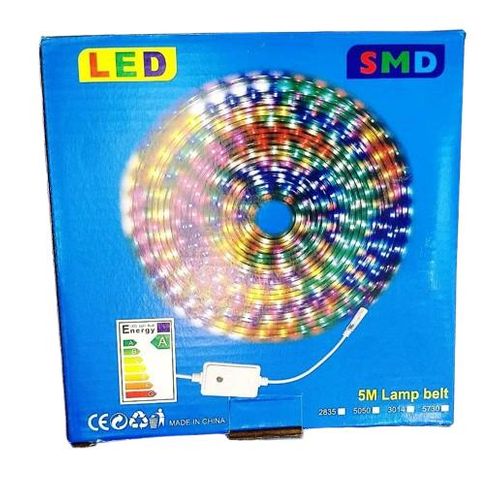 🌈🔥 5M RGB SMD SNAKE LIGHT LED STRIP 💡✨ | 5 METERS FLEXIBLE MULTICOLOR DECORATIVE LIGHTING, STYLISH ROOM DECOR, VIBRANT AMBIENT LIGHTS FOR BEDROOM, GAMING SETUP, TV BACKGROUND & HOME DECOR 🏡🎮😍