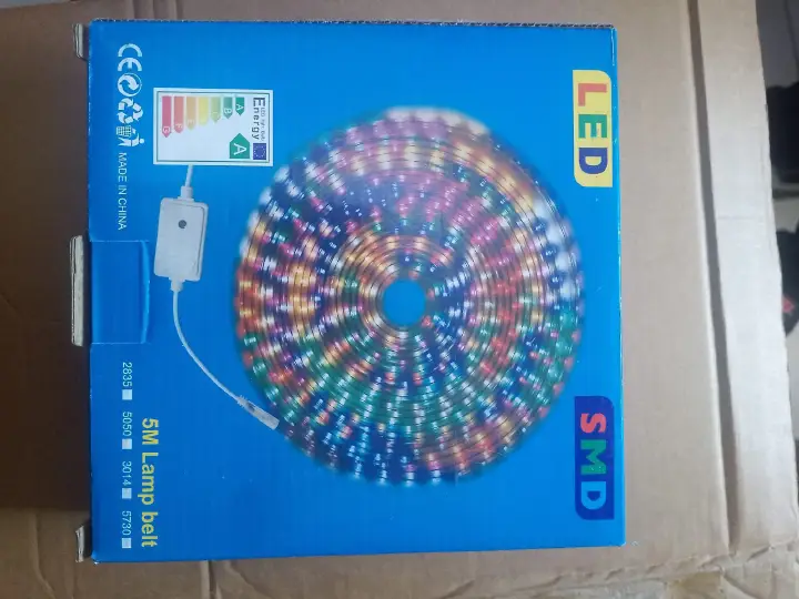 🌈🔥 5M RGB SMD SNAKE LIGHT LED STRIP 💡✨ | 5 METERS FLEXIBLE MULTICOLOR DECORATIVE LIGHTING, STYLISH ROOM DECOR, VIBRANT AMBIENT LIGHTS FOR BEDROOM, GAMING SETUP, TV BACKGROUND & HOME DECOR 🏡🎮😍