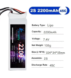 2S Lipo Battery + Imax B3 Pro Charger