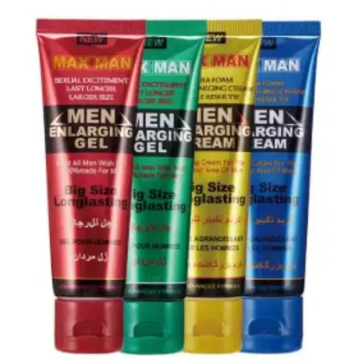 MAX MEN Maxman Green Penis Enlargement & Delay Gel- 50ml Men Max Man Massage Men Enlarging Gel/Cream Penis Becomes Longer and Thicker Penis Enhancement Cream/Gel Natural Sexual Excitement Last